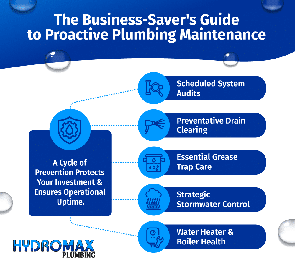 Proactive plumbing maintenance guide for businesses to ensure operational efficiency and prevent issues.