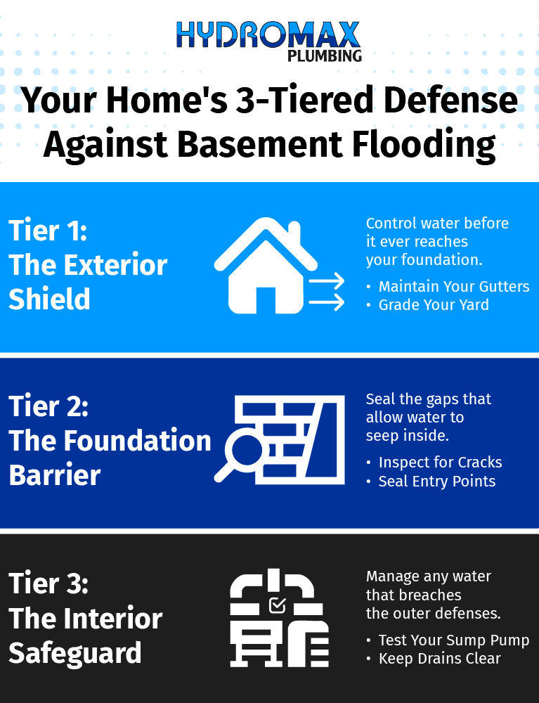 Comprehensive basement flood defense guide: protect your home with tiered strategies.